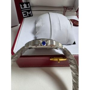 Relógio Cartier Santos Premium Aço Inoxidável Safira Automático 40mm Réplica Superior