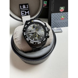 Réplica Premium Relógio Tag Heuer Fórmula 1 Masculino Quartzo Safira Aço Inoxidável 44mm
