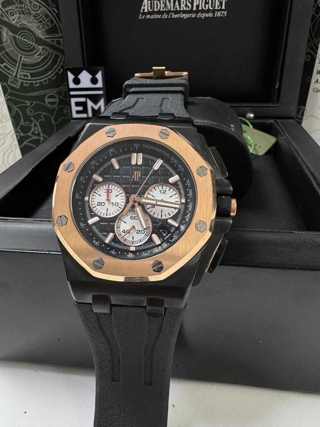 Audemars Piguet Offshore Réplica Superior: Luxo, Precisão e Estilo Inoxidável