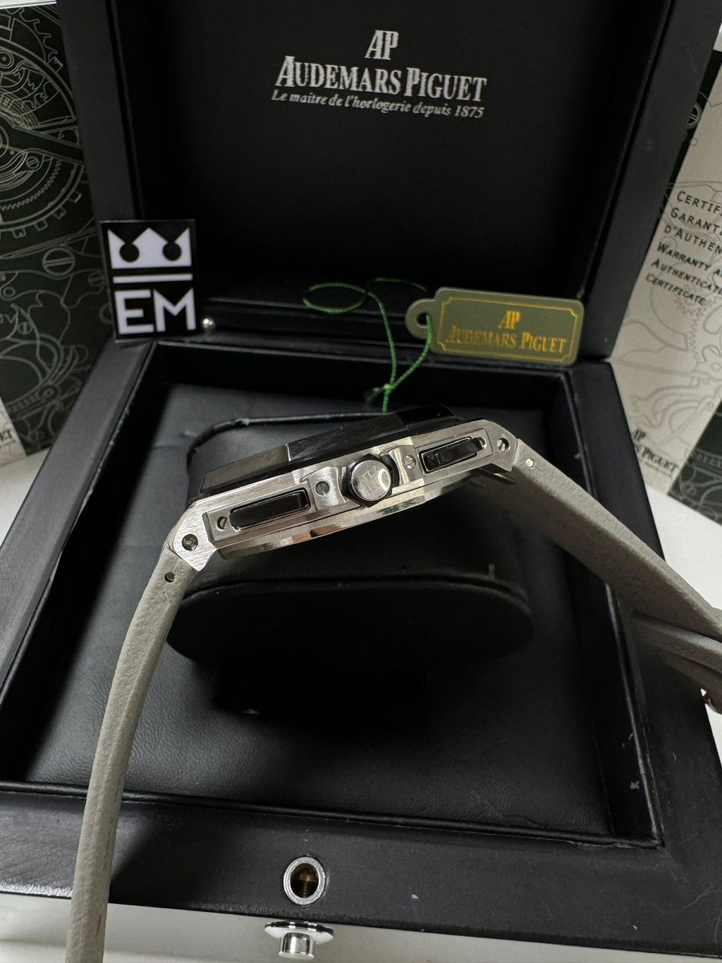 Relógio Audemars Piguet Offshore Réplica Premium Luxo Masculino 42mm Aço Inoxidável