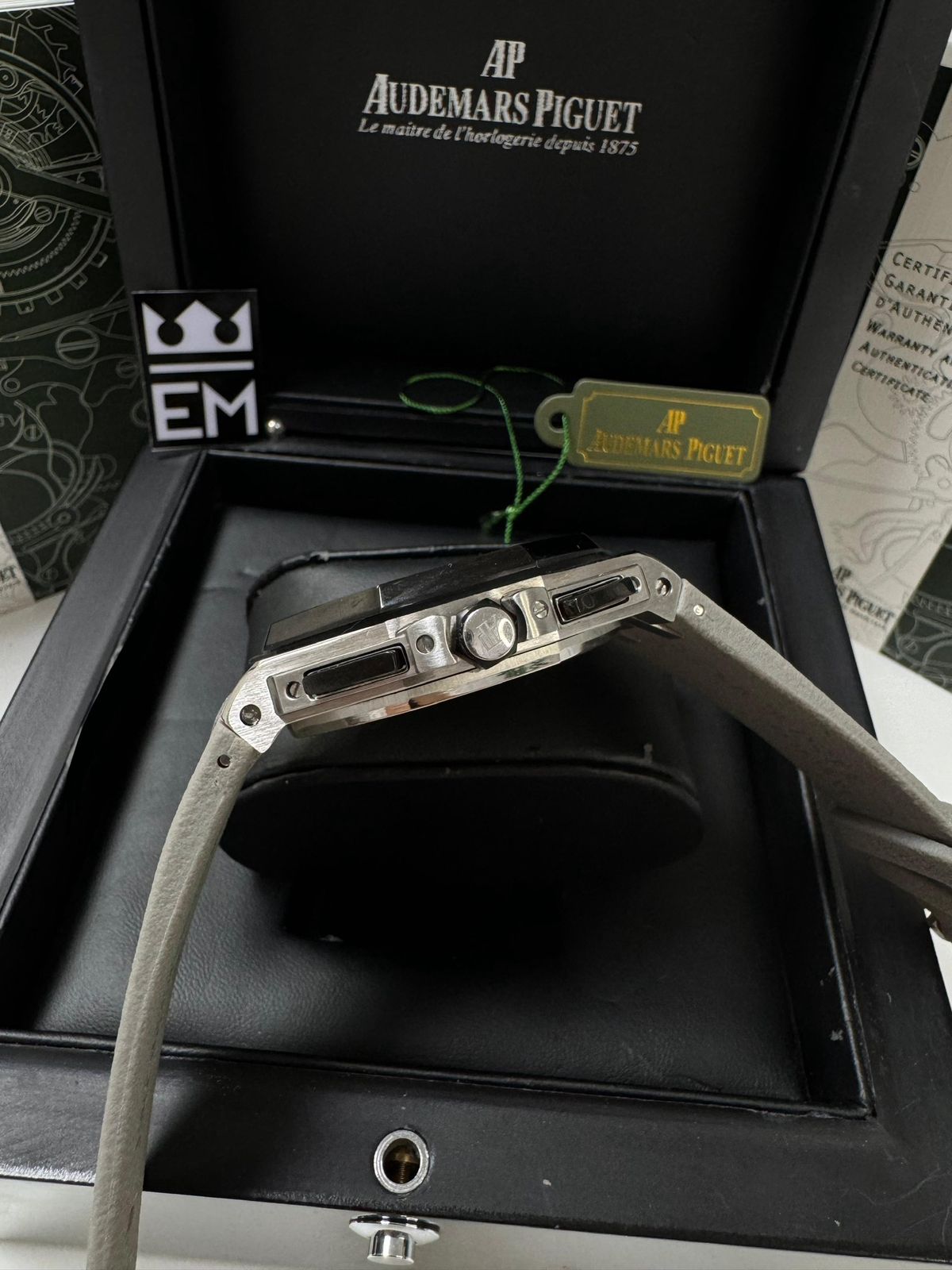 Relógio Audemars Piguet Offshore Réplica Premium Luxo Masculino 42mm Aço Inoxidável