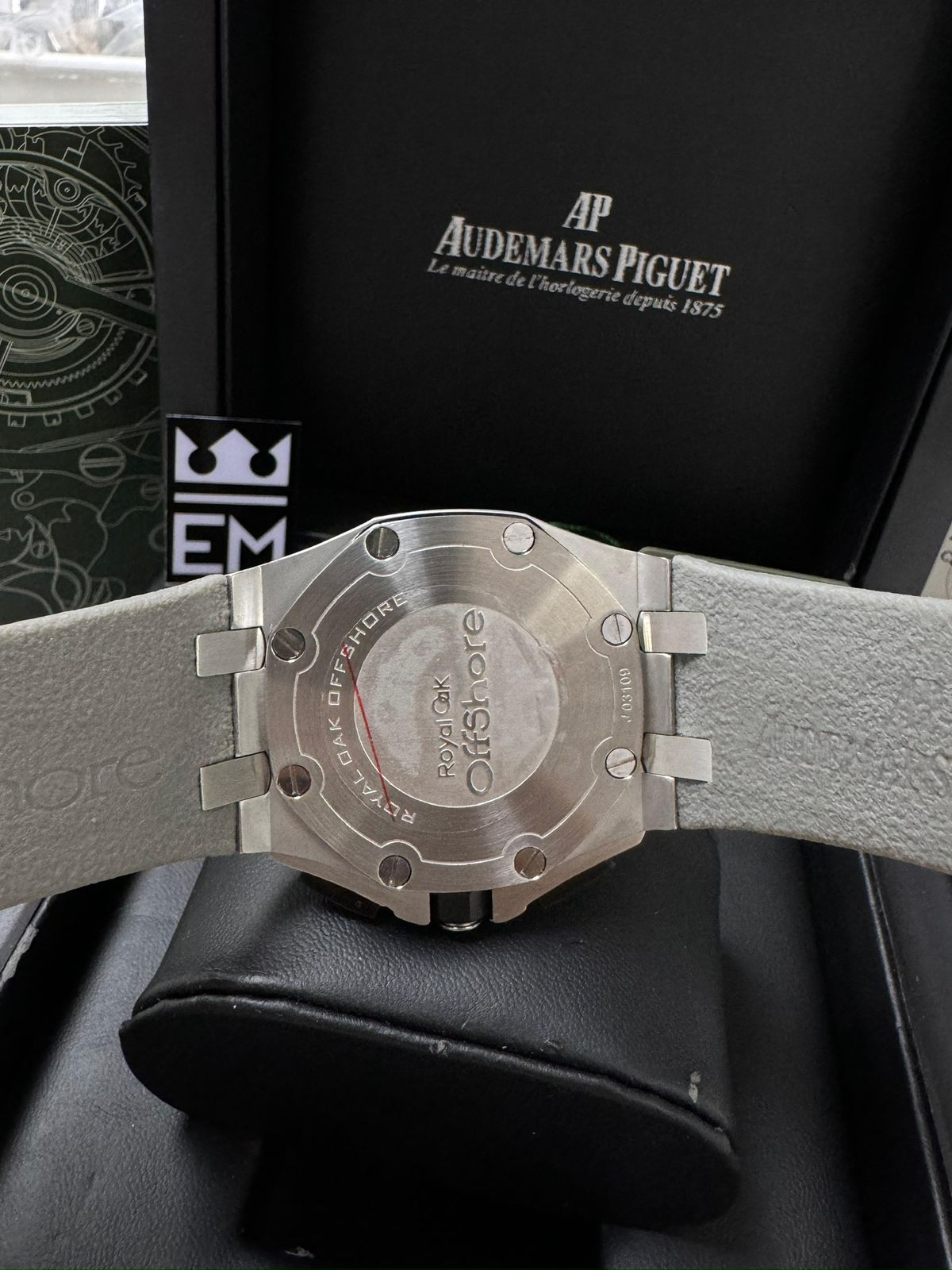 Relógio Audemars Piguet Offshore Réplica Premium Luxo Masculino 42mm Aço Inoxidável