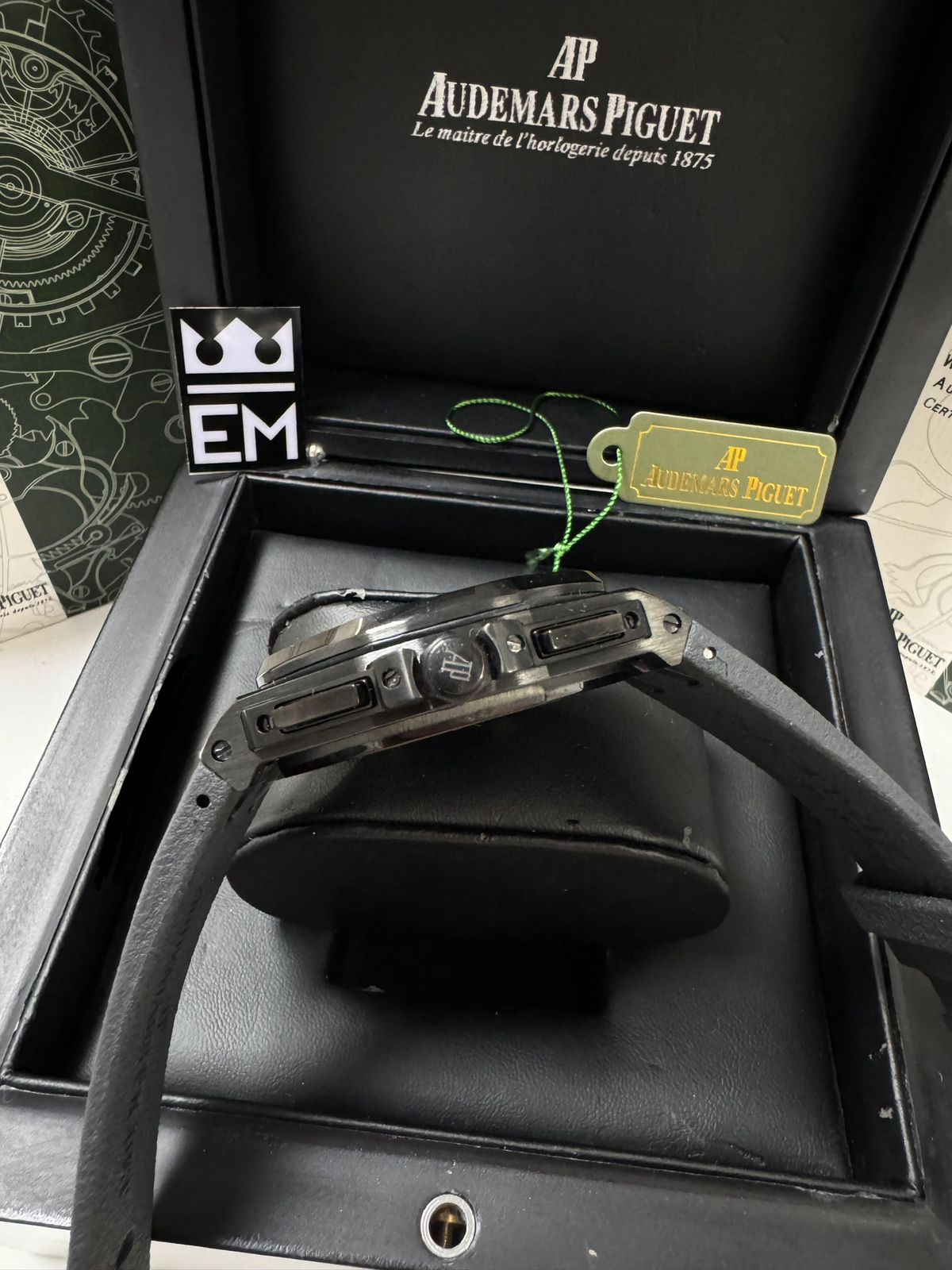 Audemars Piguet Offshore Cronógrafo Luxuoso 42mm Aço Inoxidável Safira Resistente à Água