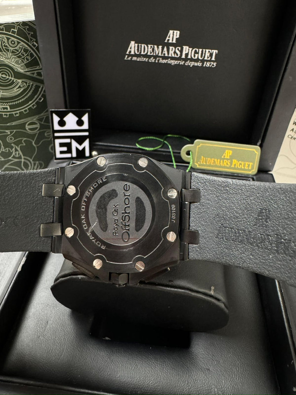 Audemars Piguet Offshore Cronógrafo Luxuoso 42mm Aço Inoxidável Safira Resistente à Água