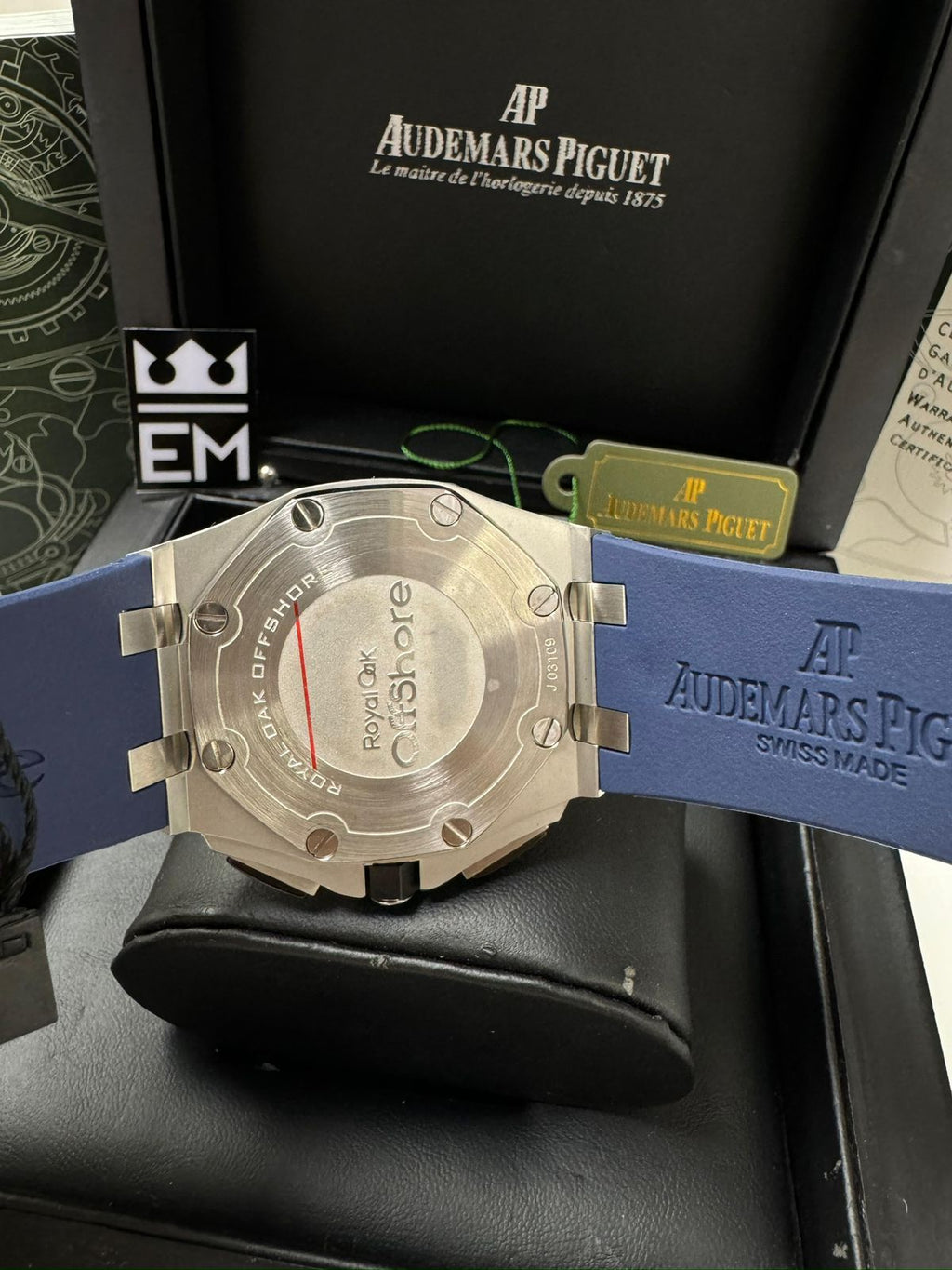 Relógio Audemars Piguet Offshore Premium Masculino Quartzo 42mm Aço Inoxidável Safira