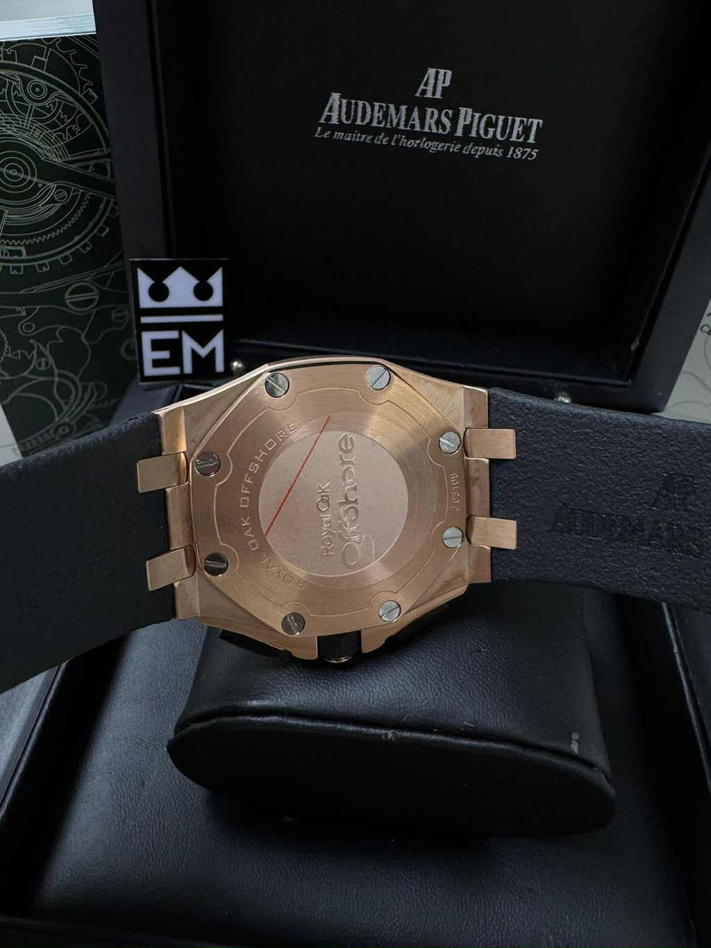 Relógio Audemars Piguet Offshore Réplica Premium Masculino Quartzo Aço Safira Luxo