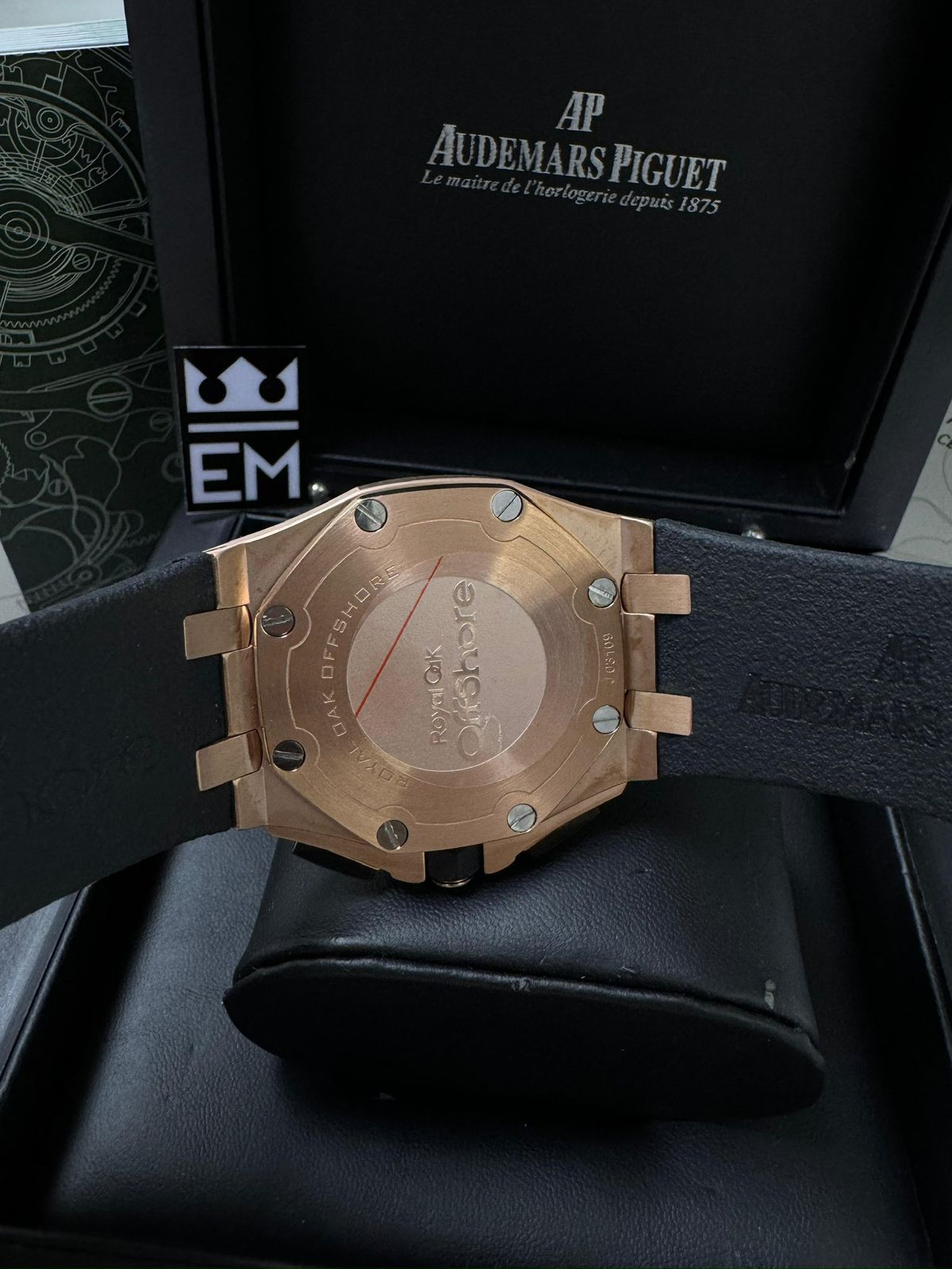 Relógio Audemars Piguet Offshore Réplica Premium Masculino Quartzo Aço Safira Luxo