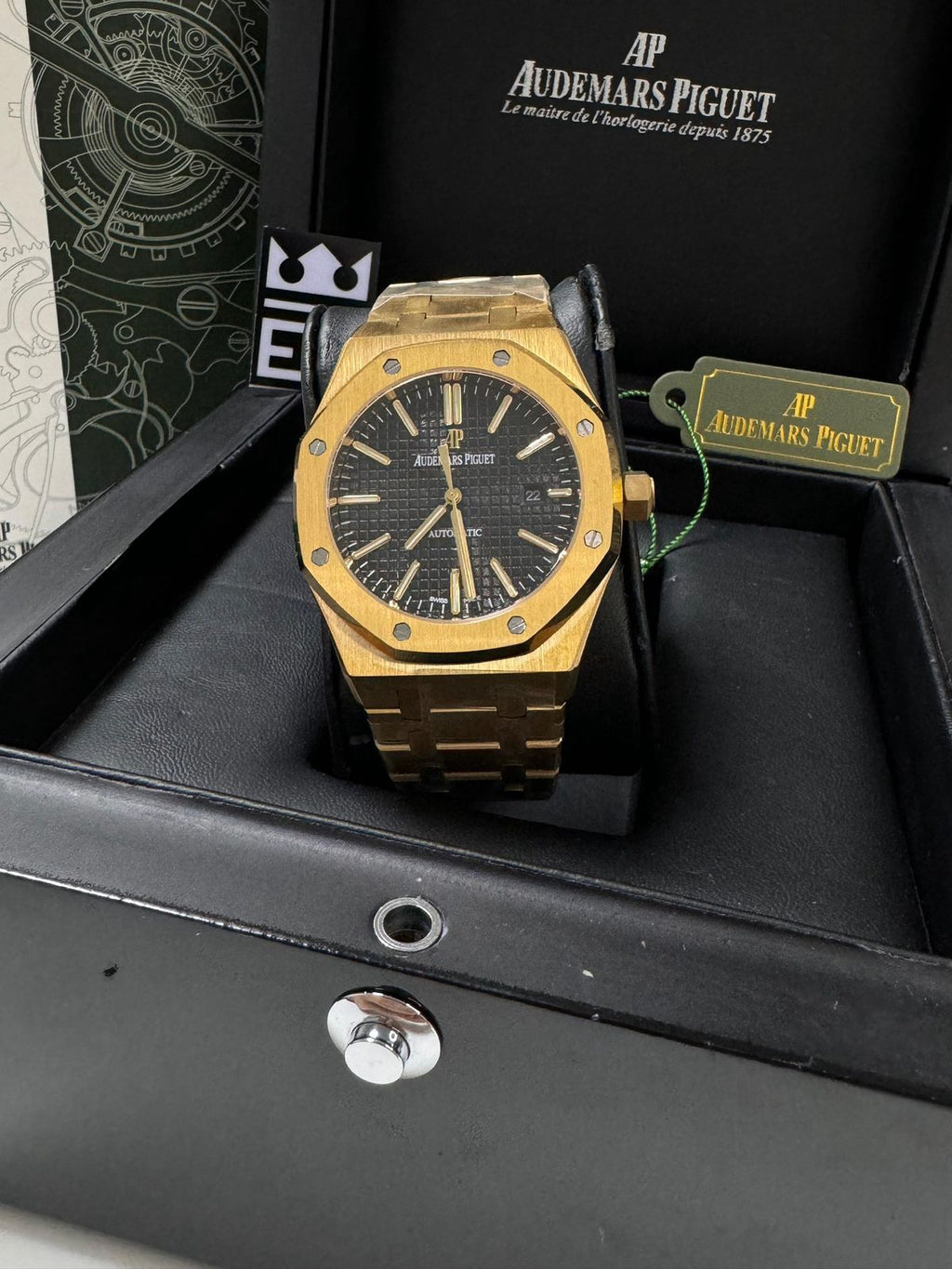 Audemars Piguet Royal Oak Réplica Premium Superior Automático Aço Safira 41mm
