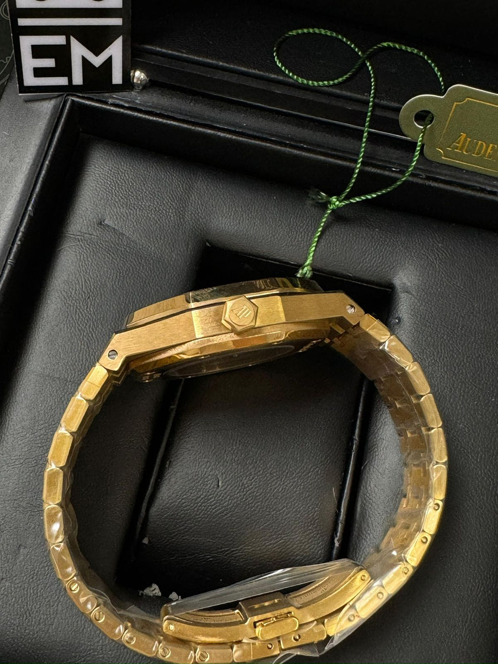 Audemars Piguet Royal Oak Premium Dourado Automático 41mm Réplica Aço Inoxidável Safira