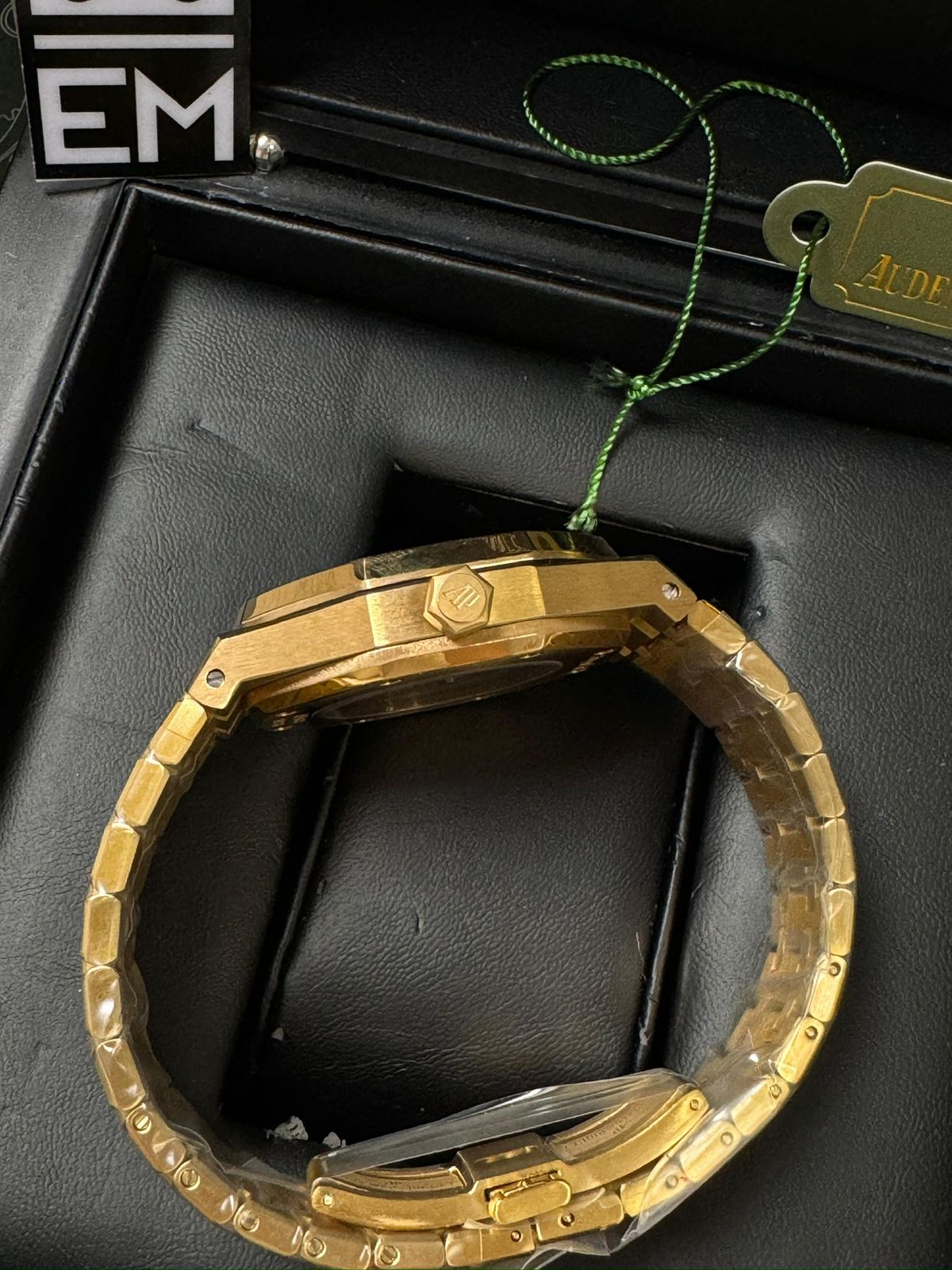 Audemars Piguet Royal Oak Premium Dourado Automático 41mm Réplica Aço Inoxidável Safira