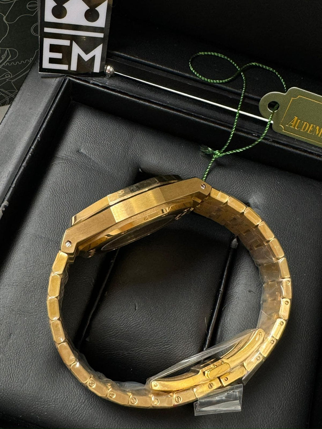 Audemars Piguet Royal Oak Premium Dourado Automático 41mm Réplica Aço Inoxidável Safira