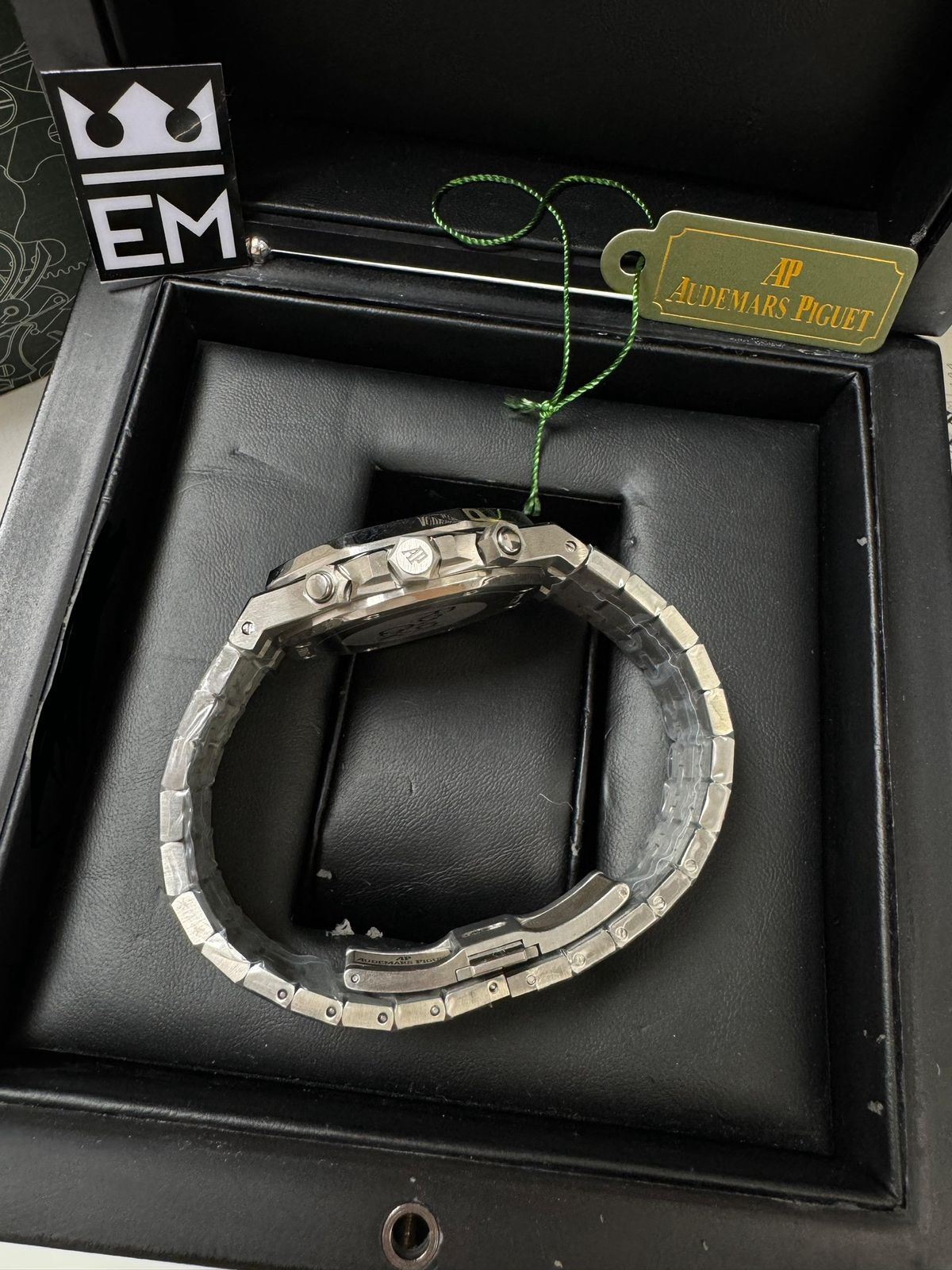 Audemars Piguet Royal Oak: Réplica Premium, Quartzo, Safira, Aço Inoxidável 41mm