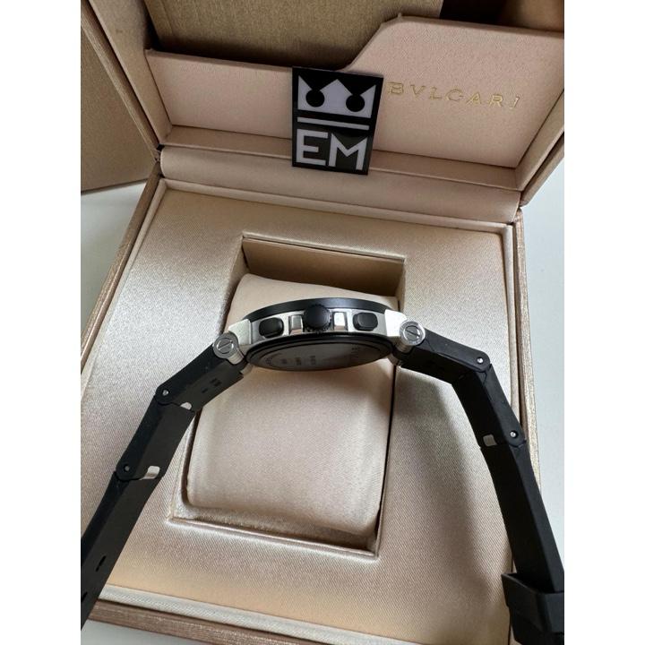 Relógio Bvlgari Aluminium Réplica Premium Superior Masculino: Automático, Safira, Aço, Silicone