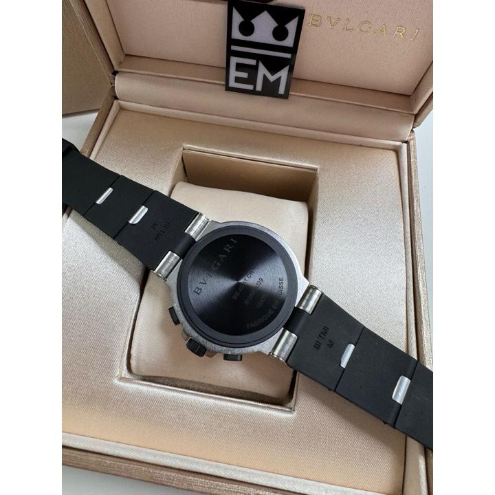 Relógio Bvlgari Aluminium Réplica Premium Superior Masculino: Automático, Safira, Aço, Silicone