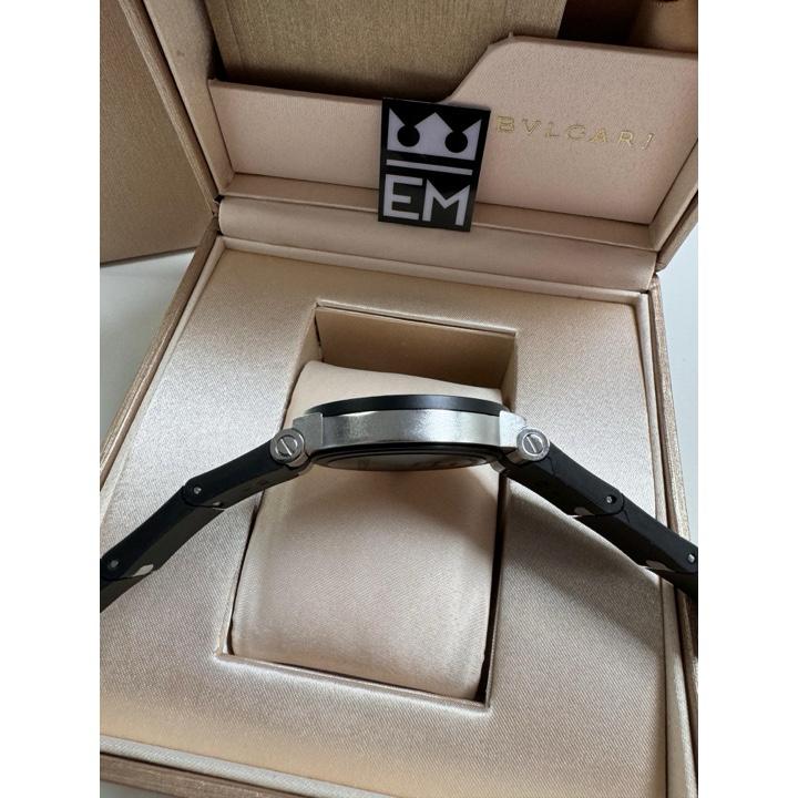 Relógio Bvlgari Aluminium Réplica Superior Quartzo Aço Safira Silicone 20 ATM