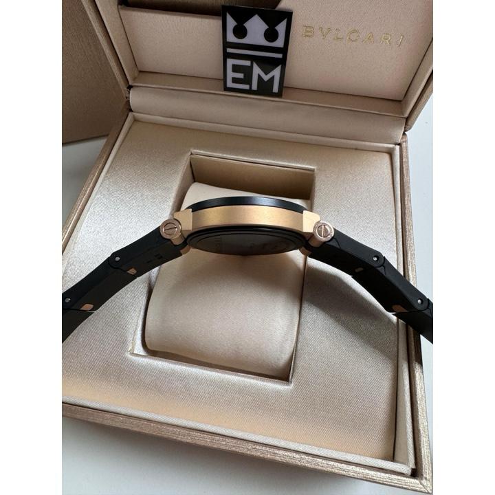 Relógio Bvlgari Aluminium Masculino Réplica Premium Quartz 40mm Safira Resistente Água