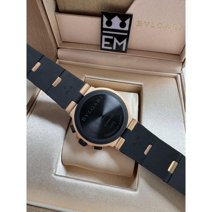 Relógio Bvlgari Aluminium Masculino Réplica Premium Quartz 40mm Safira Resistente Água