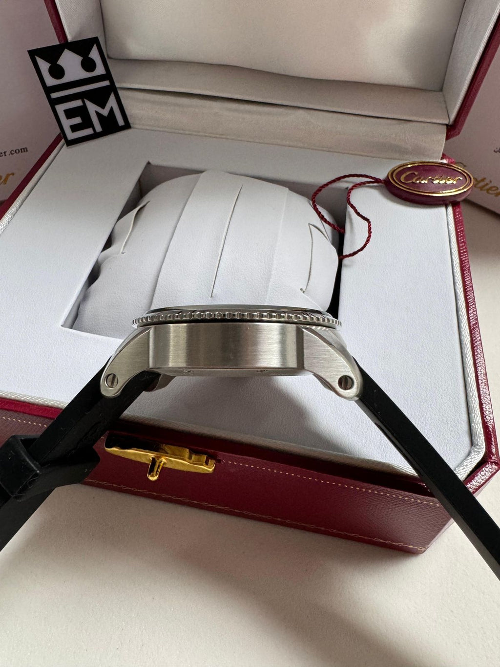 Relógio Cartier Diver Premium Masculino Automático Aço Safira Silicone 20ATM