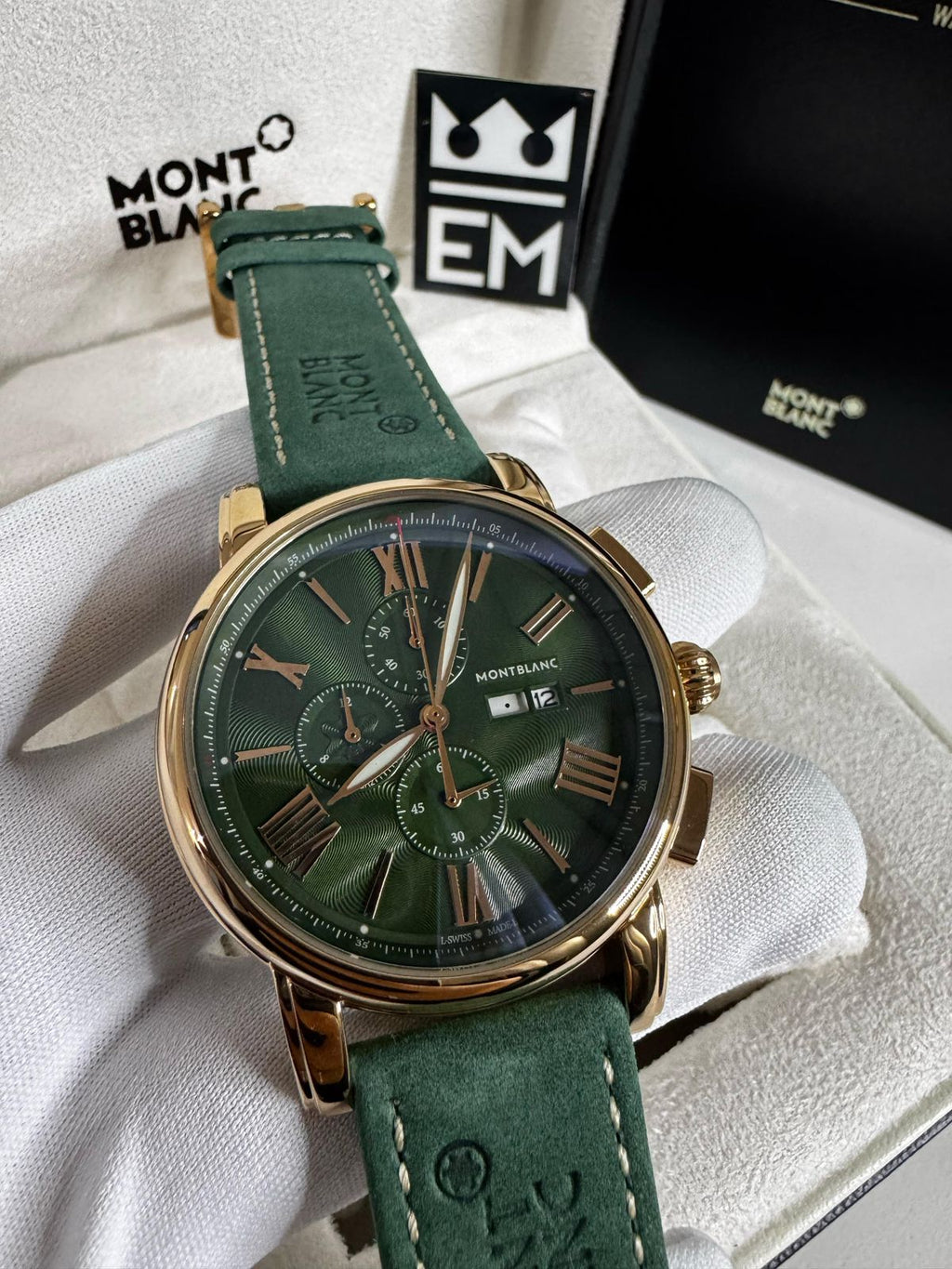 Réplica Premium Superior Montblanc 4810: Relógio Masculino Luxuoso, Vidro Safira, Couro