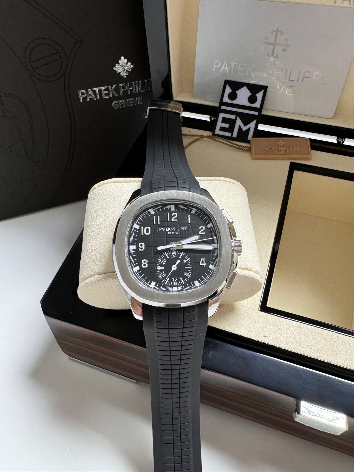 Patek Philippe Aquanaut Réplica Premium Superior Automática Safira Aço Inoxidável Silicone