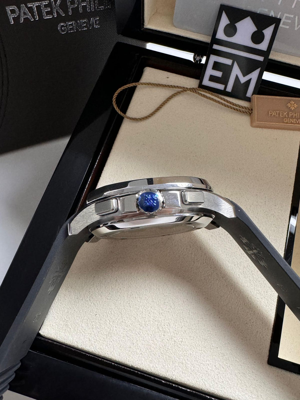 Patek Philippe Aquanaut Réplica Premium Superior Automática Safira Aço Inoxidável Silicone