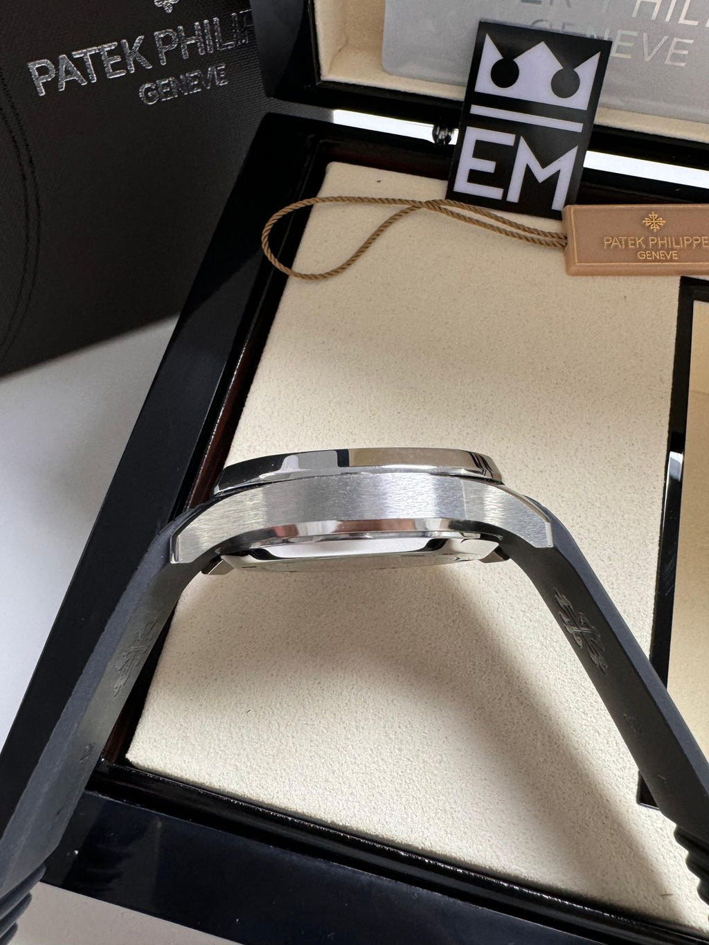 Patek Philippe Aquanaut Réplica Premium Superior Automática Safira Aço Inoxidável Silicone