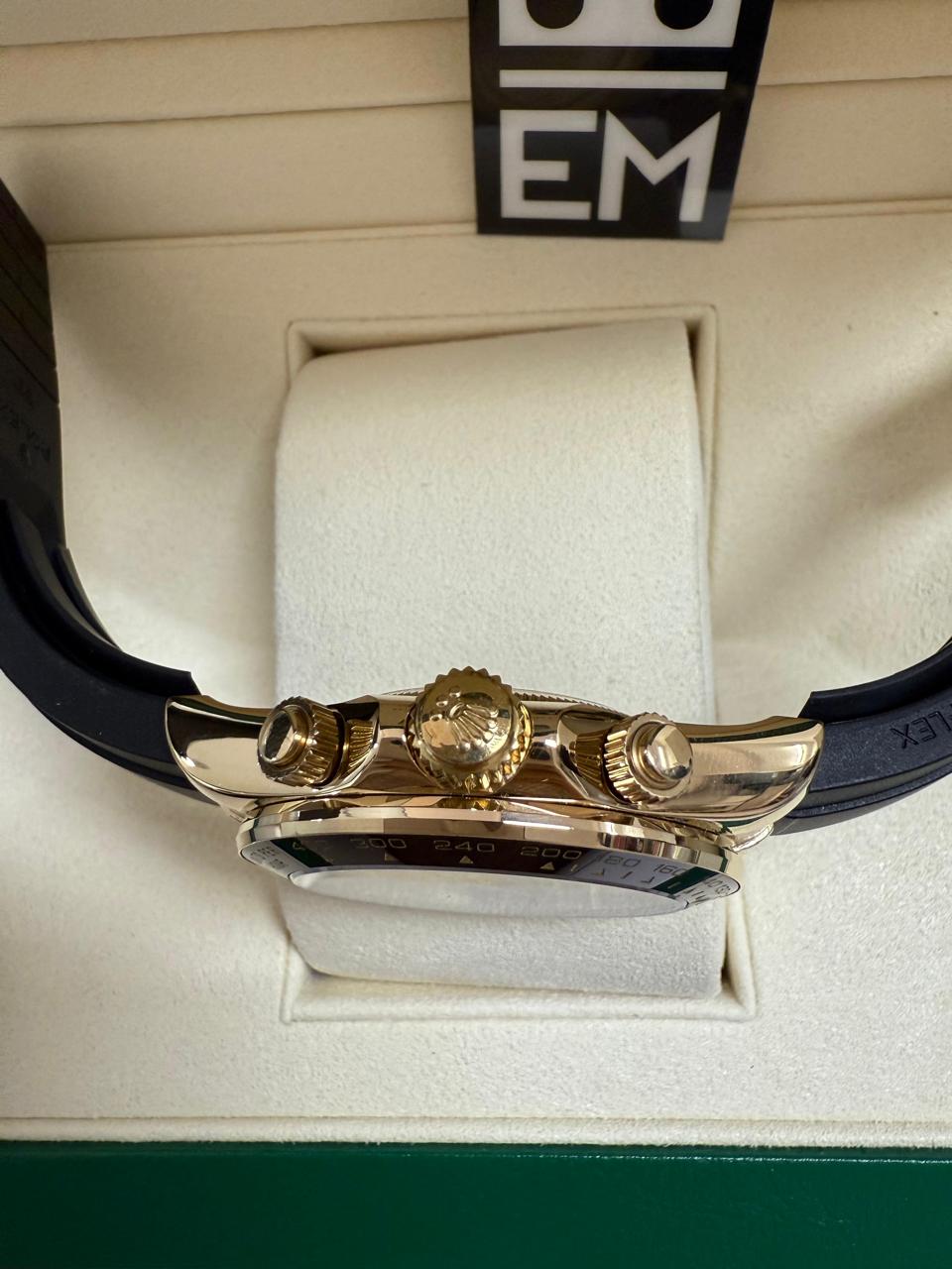 Relógio Rolex Daytona Gold Azul-Turquesa Premium Funcional Luxo Masculino