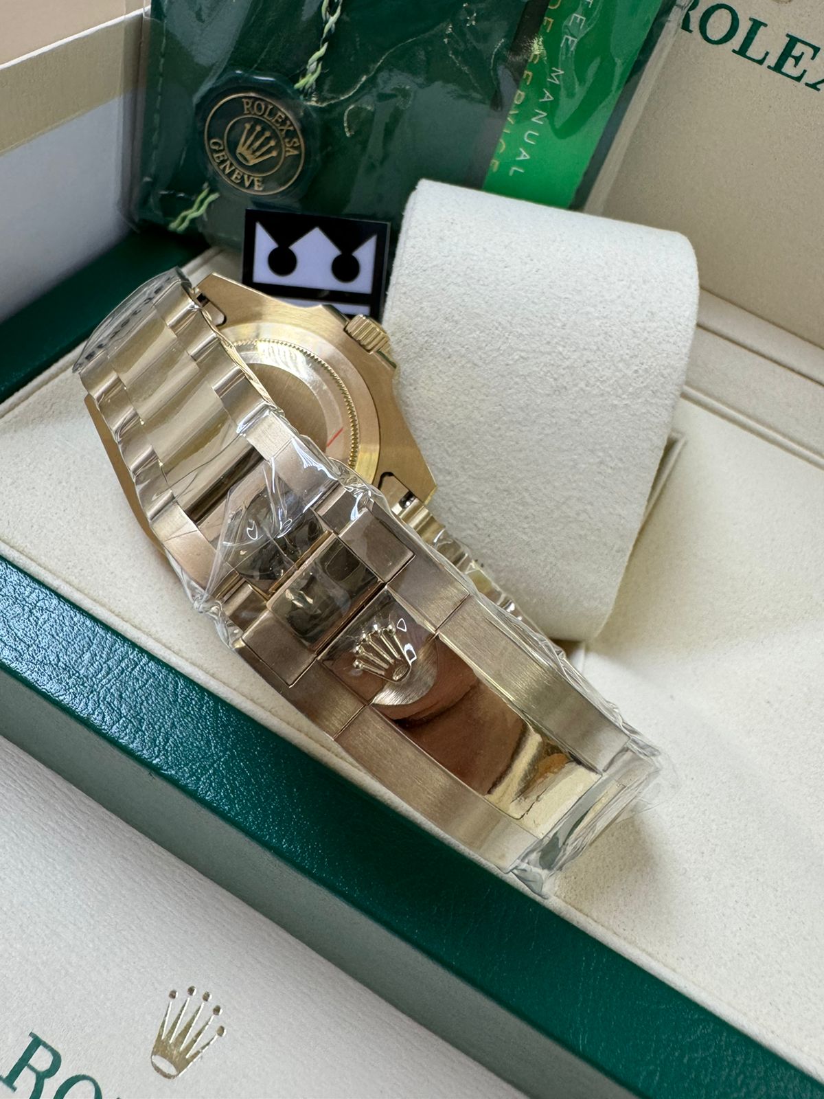 Relógio Rolex GMT-Master II Dourado Premium: Aço Inoxidável, Safira, Automático