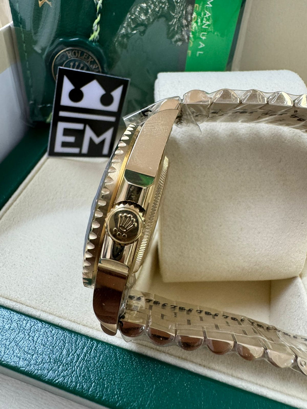 Relógio Rolex GMT-Master II Jubilee Dourado Luxuoso Aço Inoxidável Safira Automático