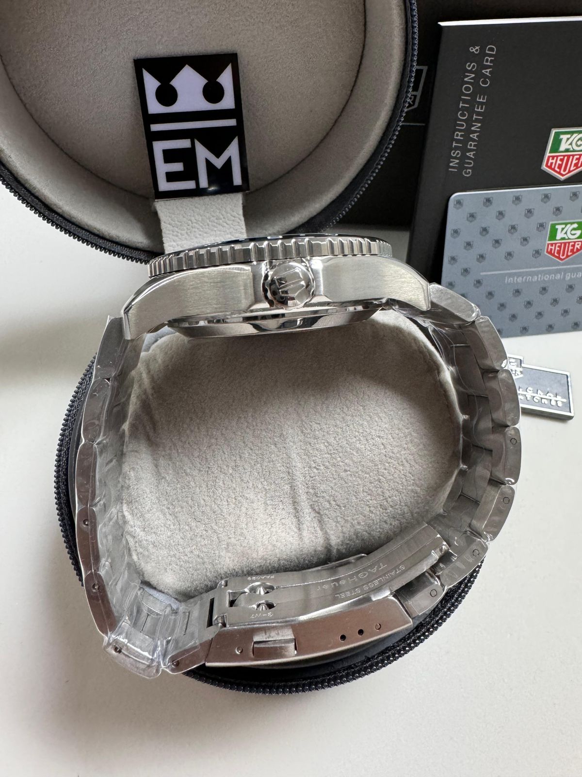 Relógio Masculino Tag Heuer Aquaracer Premium Superior Automático Safira Aço 20 ATM