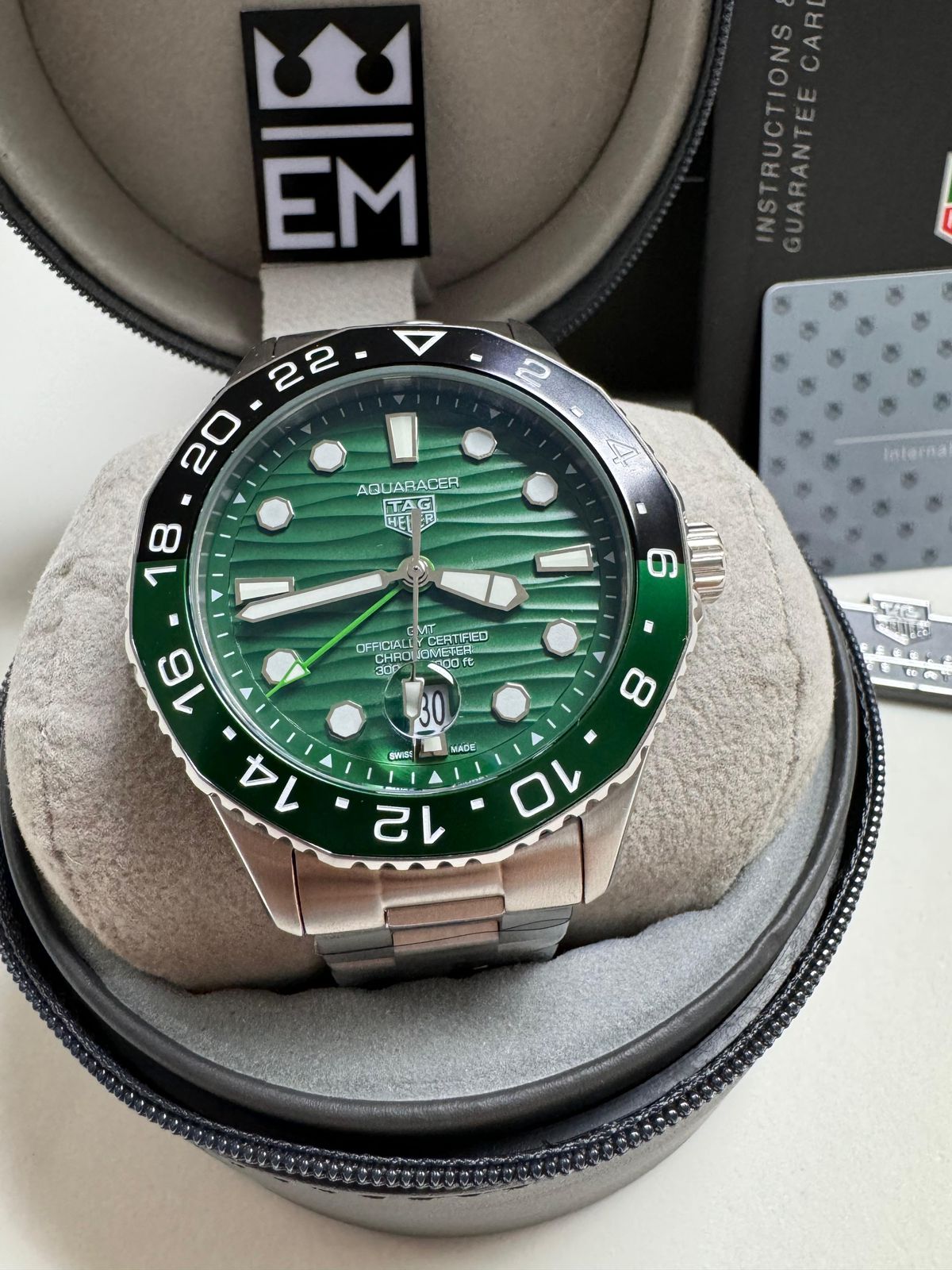 Relógio Masculino Tag Heuer Aquaracer Premium Automático 43mm Aço Inoxidável Safira Resistente Água