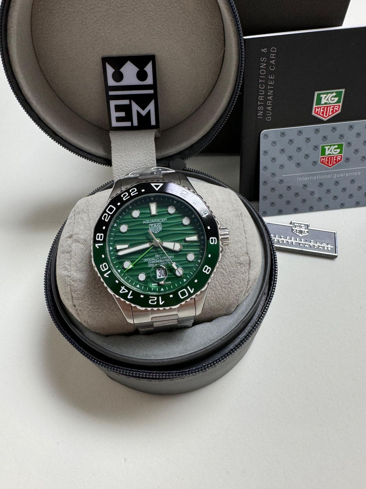 Relógio Masculino Tag Heuer Aquaracer Premium Automático 43mm Aço Inoxidável Safira Resistente Água