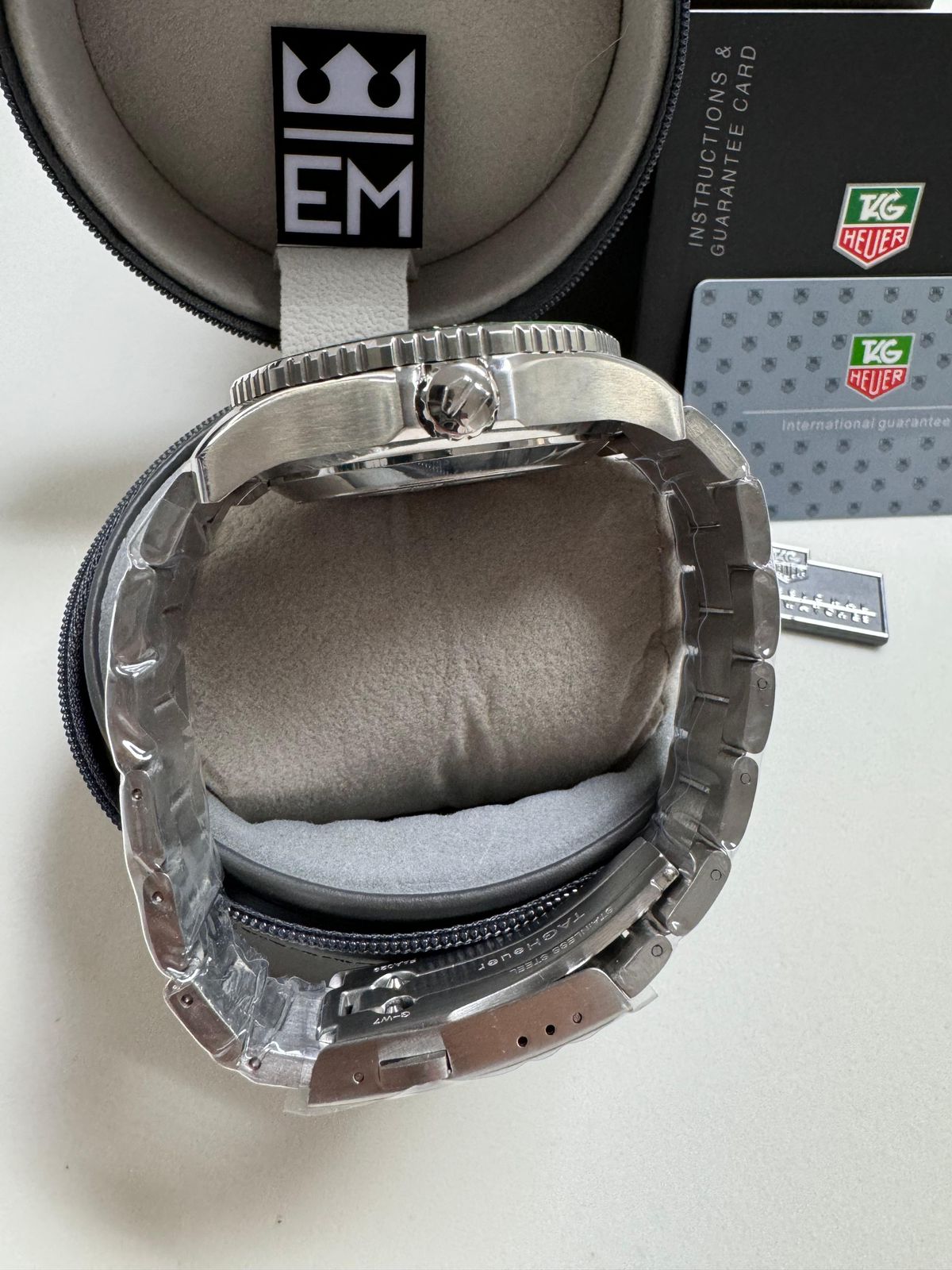 TAG Heuer Aquaracer Automático 43mm Aço Safira Mergulho 20ATM Masculino Luxo