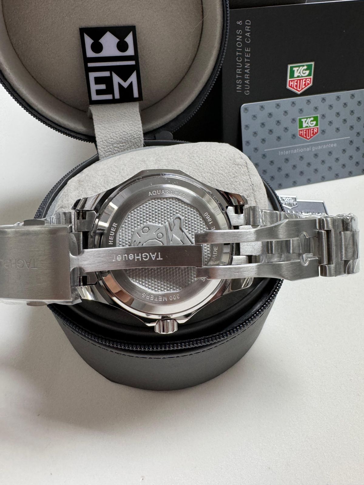 TAG Heuer Aquaracer Automático 43mm Aço Safira Mergulho 20ATM Masculino Luxo