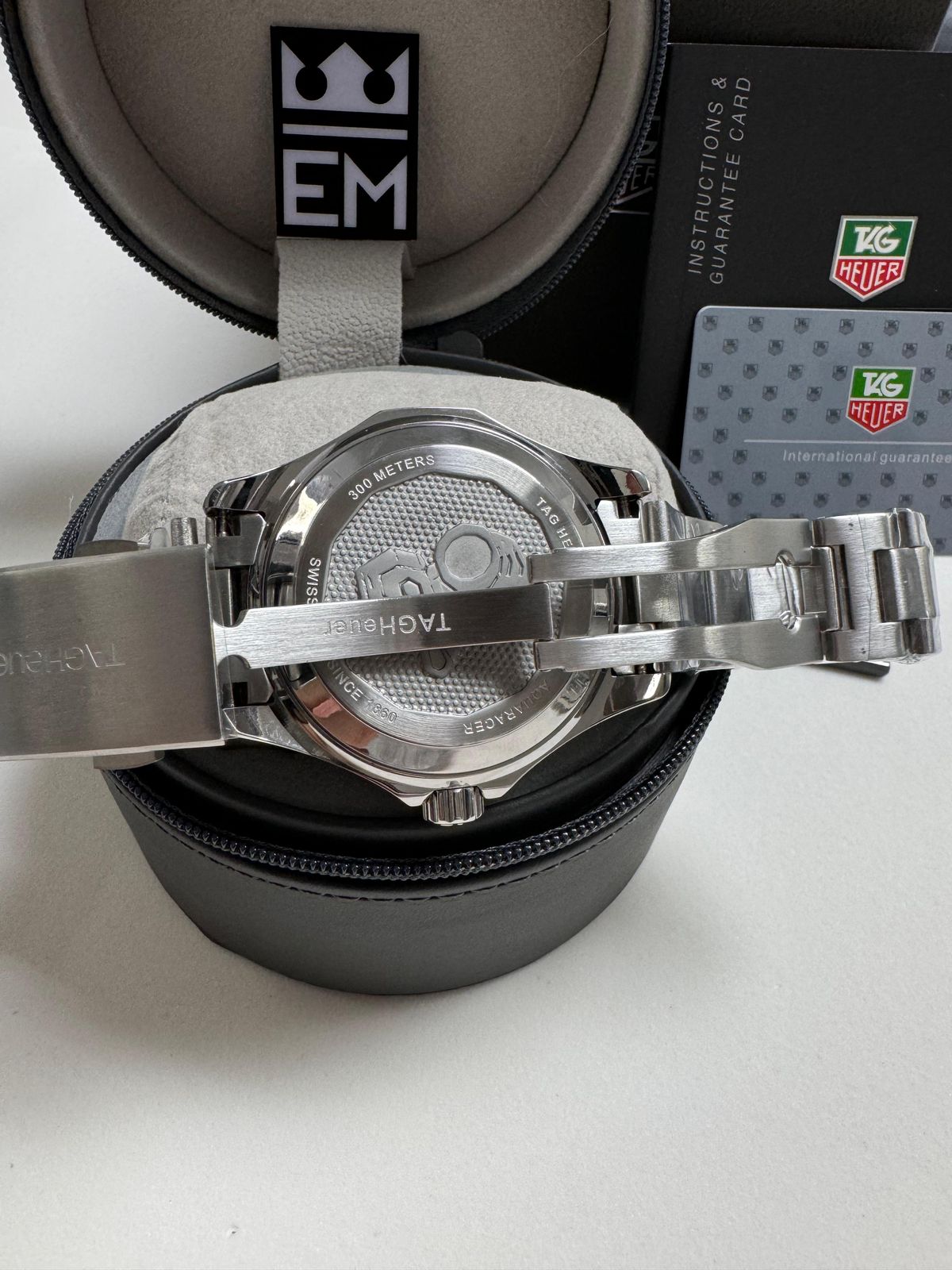 Relógio Tag Heuer Aquaracer Automático Masculino 43mm Aço Inoxidável Safira Mergulho 20ATM