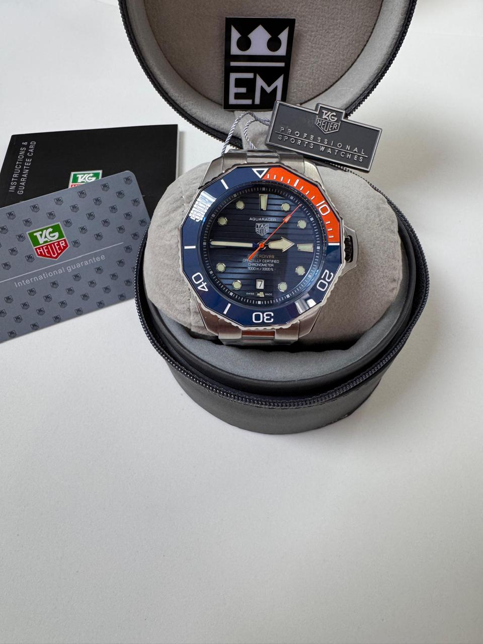 Relógio Masculino Aquaracer Tag Heuer Premium: Máquina Automática, Aço Inoxidável, Safira