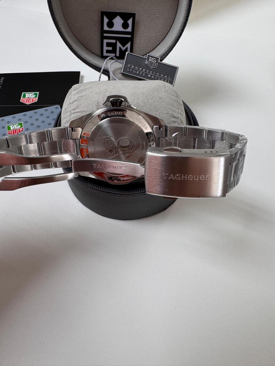 Relógio Masculino Aquaracer Tag Heuer Premium: Máquina Automática, Aço Inoxidável, Safira