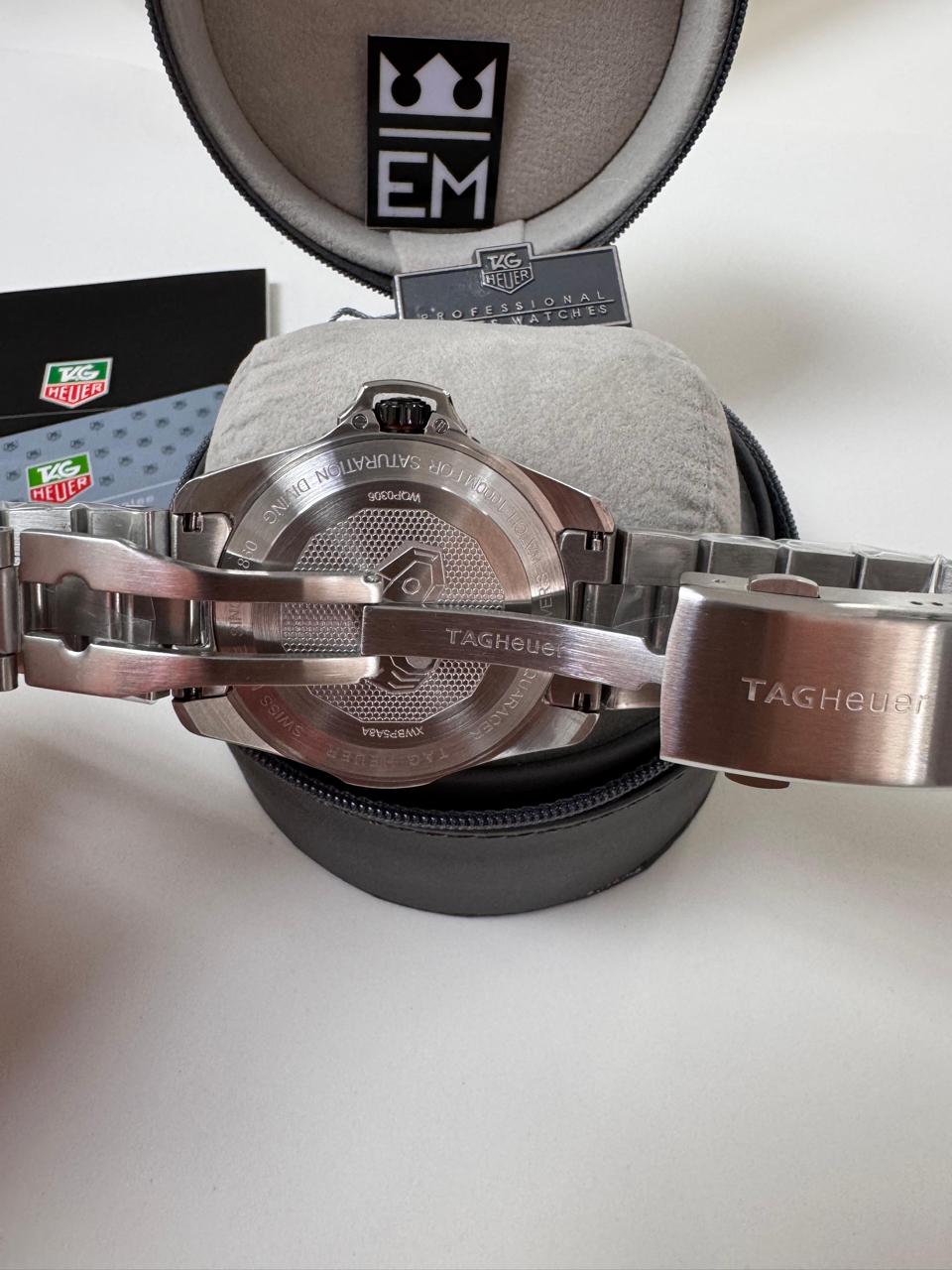 Réplica Premium Relógio Tag Heuer Aquaracer Automático Aço Safira 20 ATM