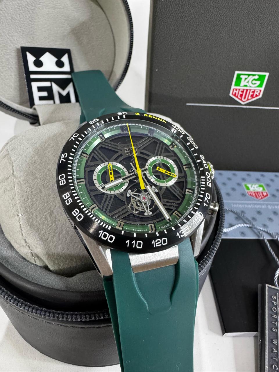 Relógio Masculino Tag Heuer Carrera Réplica Premium Superior Quartz Safira Aço