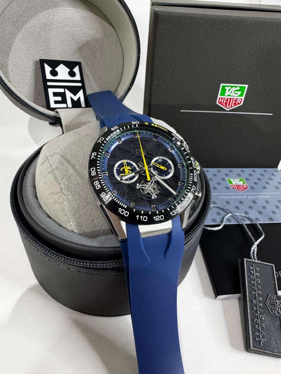 Relógio Masculino Tag Heuer Carrera Premium: Qualidade Superior, Movimento Quartzo Funcional