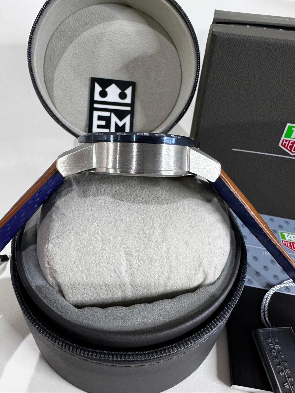 Relógio Tag Heuer Carrera Cronógrafo Automático Safira Aço Inoxidável Premium