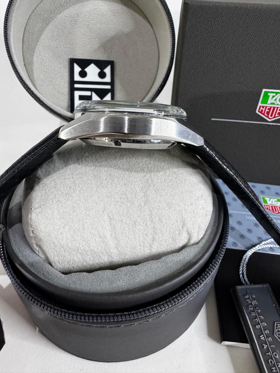 Relógio Tag Heuer Carrera Automático Premium: Safira, Aço, Couro, 20 ATM