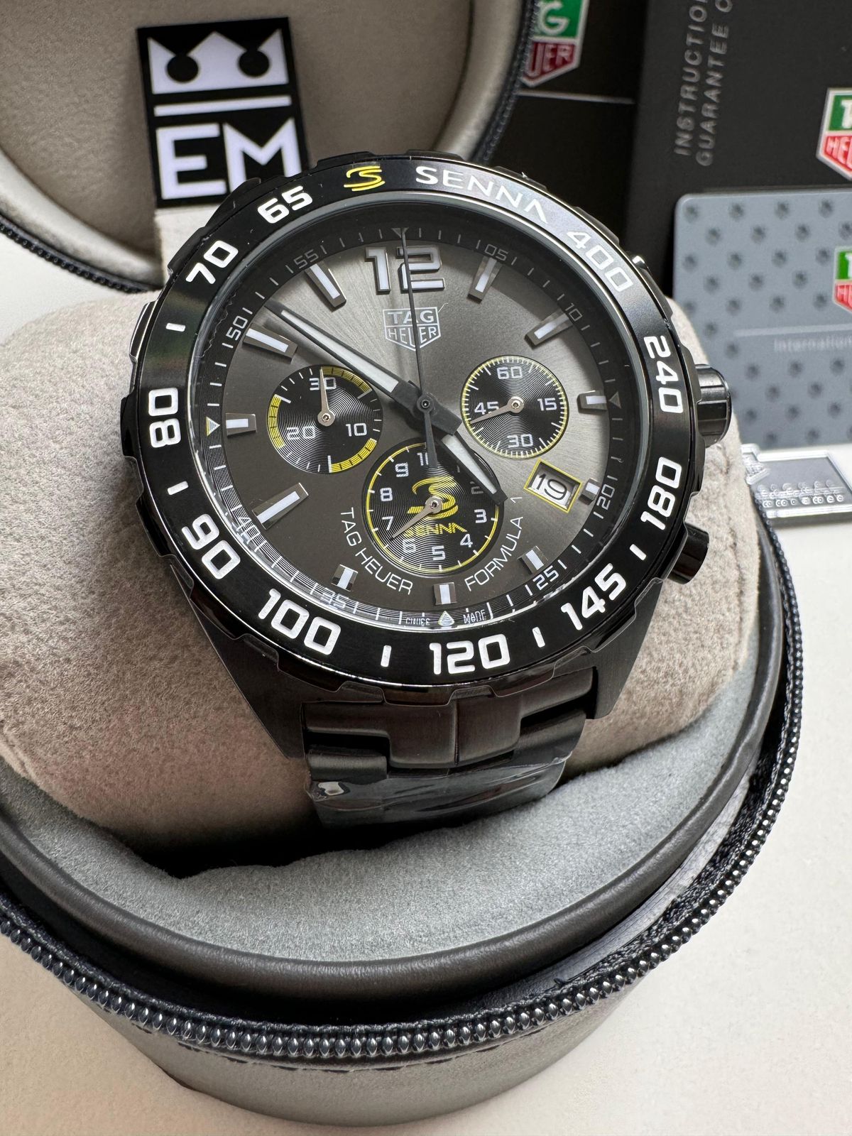 TAG Heuer Fórmula 1 Cronógrafo Masculino 44mm Aço Inoxidável Safira 20 ATM