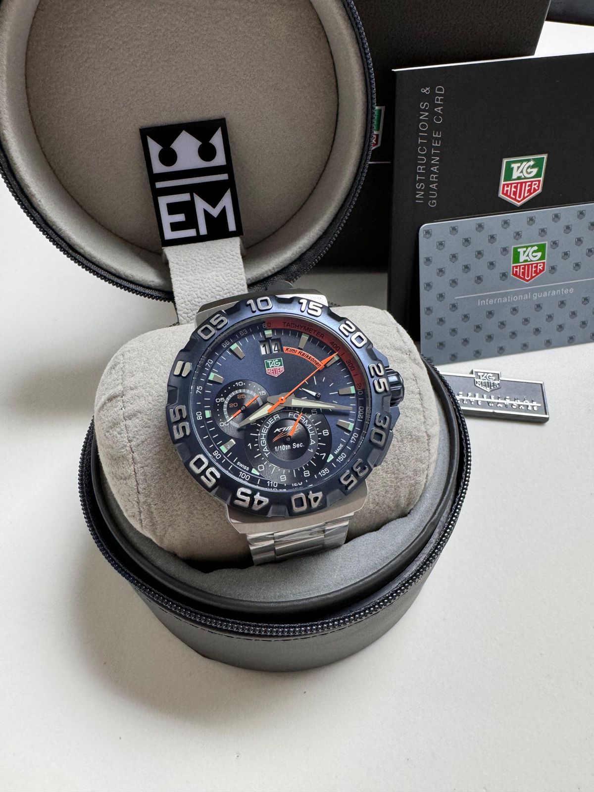 Relógio Réplica Premium Tag Heuer Fórmula 1 Masculino Luxo Quartzo Aço Safira Impermeável