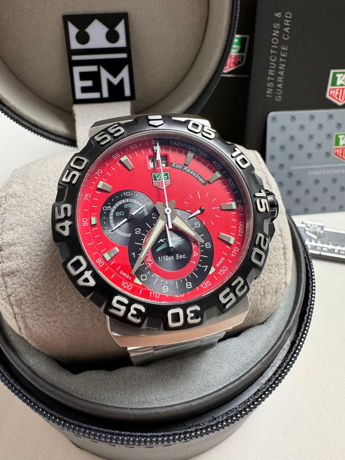 Relógio Masculino Tag Heuer Fórmula 1 Premium Quartz 44mm Aço Inoxidável Safira