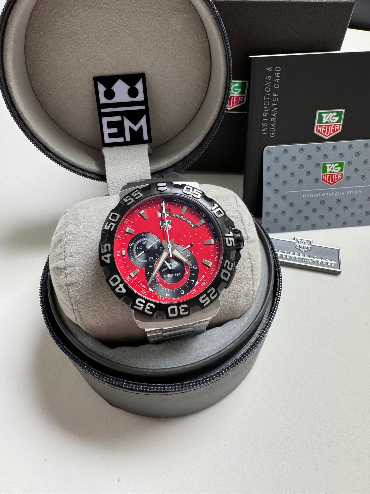 Relógio Masculino Tag Heuer Fórmula 1 Premium Quartz 44mm Aço Inoxidável Safira