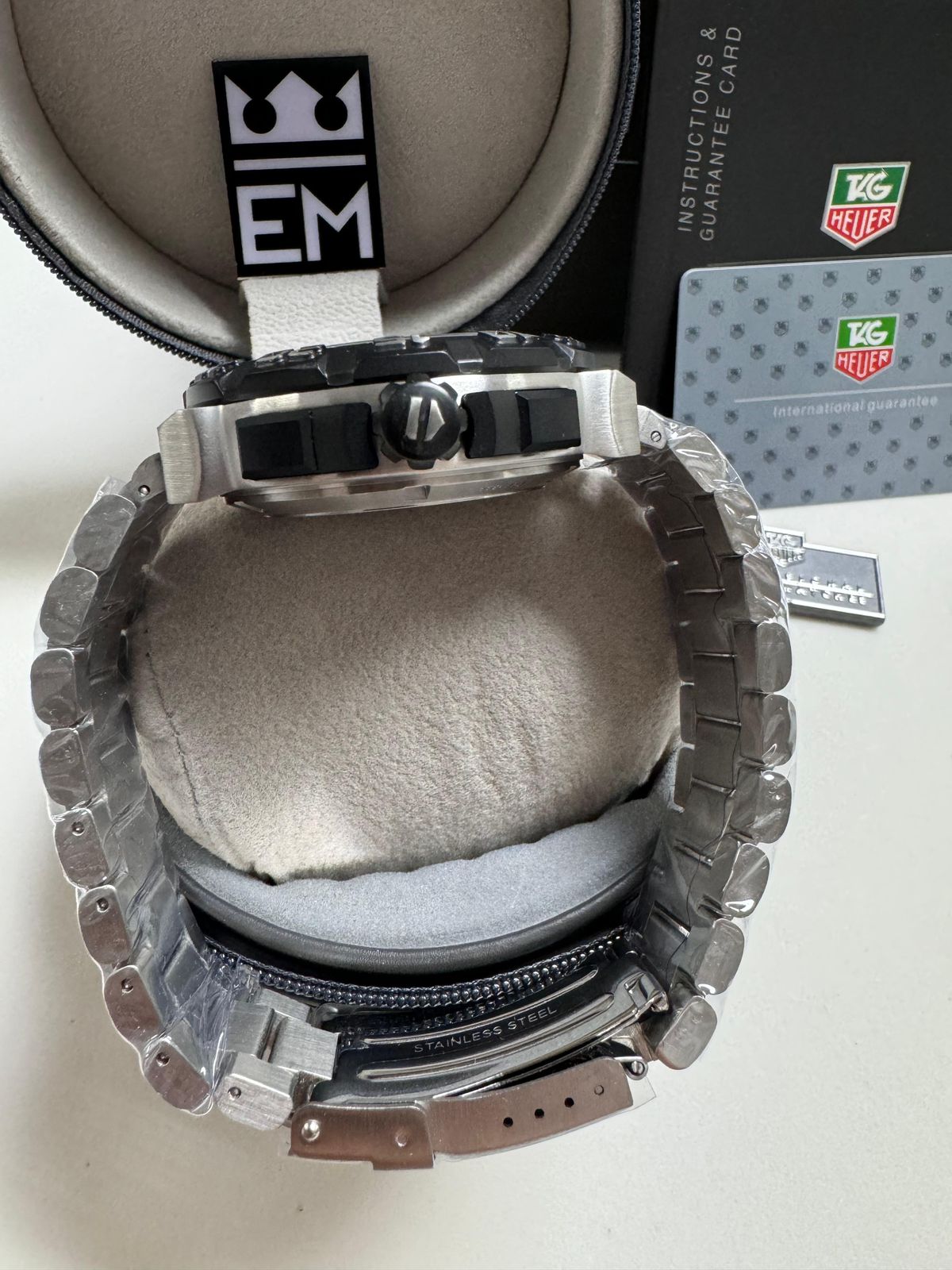 Relógio Masculino Tag Heuer Fórmula 1 Premium Quartz 44mm Aço Inoxidável Safira