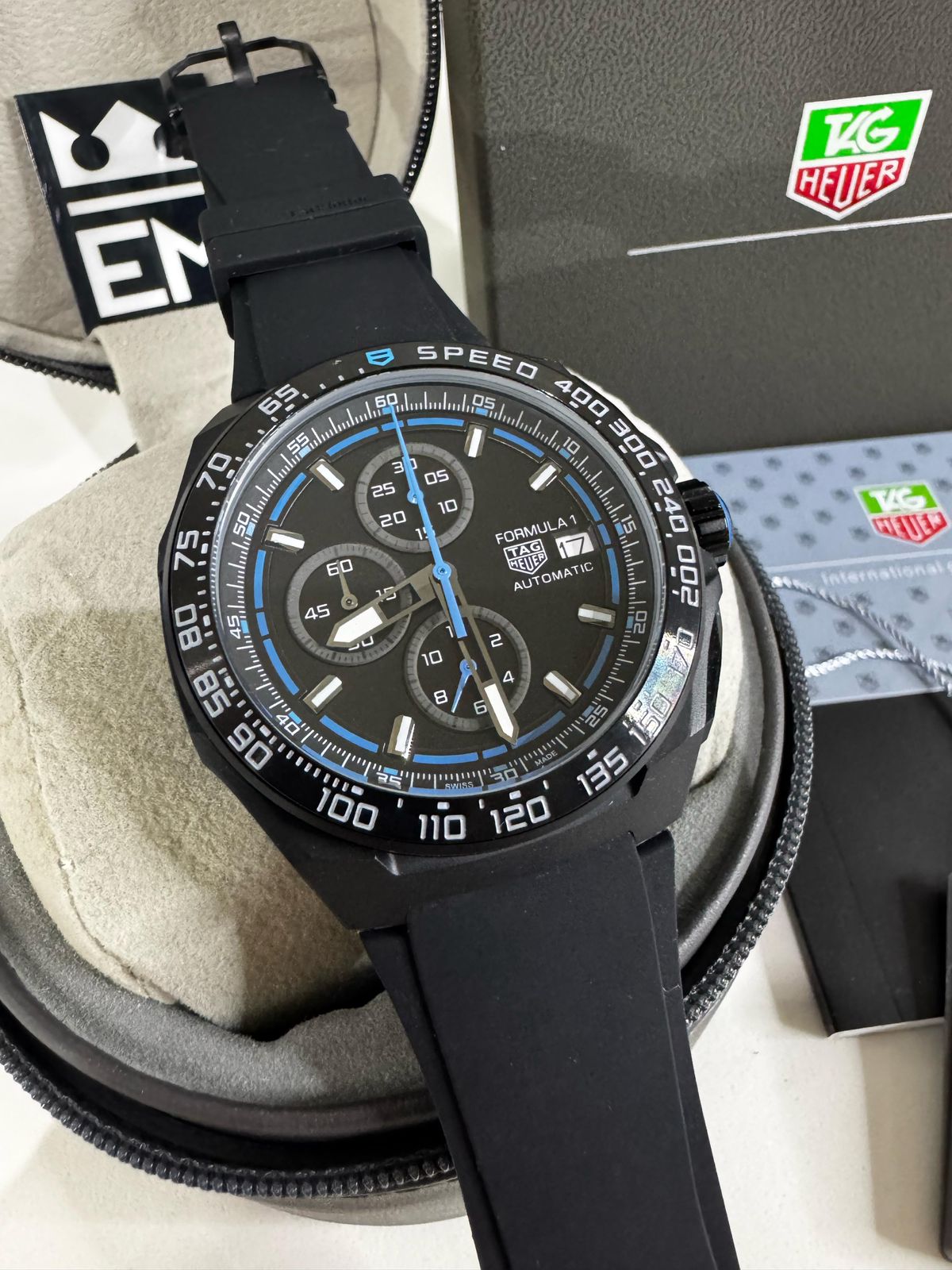 Relógio Tag Heuer Fórmula 1 Premium: Quartz, Safira, Aço, Silicone, 20 ATM