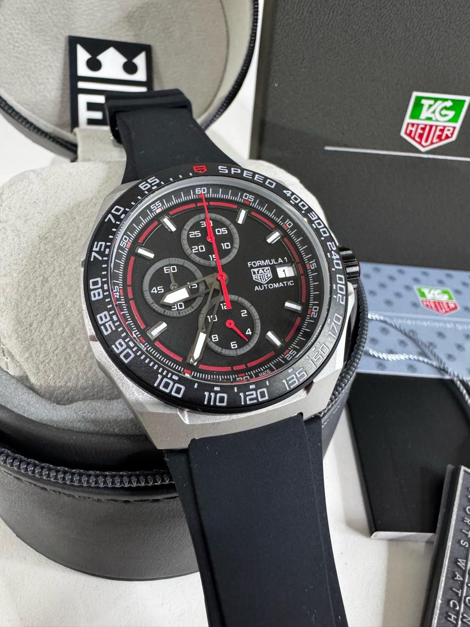 Relógio Tag Heuer Fórmula 1 Réplica Premium: Máquina Quartz, Aço Inoxidável, Safira