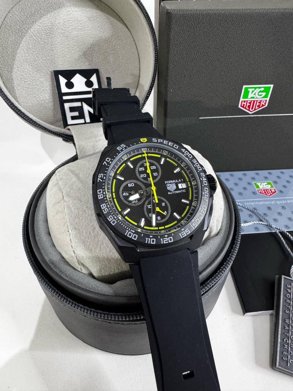 Relógio Masculino TAG Heuer Fórmula 1 Premium: Máquina Quartz Funcional, Aço, Silicone